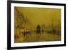 Evening at the Docks of Glasgow-John Atkinson Grimshaw-Framed Giclee Print