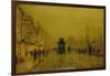 Evening at the Docks of Glasgow-John Atkinson Grimshaw-Framed Giclee Print