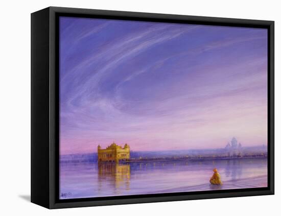 Evening at the Golden Temple, Amritsar-Derek Hare-Framed Stretched Canvas