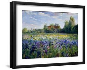 Evening at the Iris Field-Timothy Easton-Framed Giclee Print