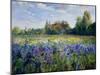 Evening at the Iris Field-Timothy Easton-Mounted Giclee Print