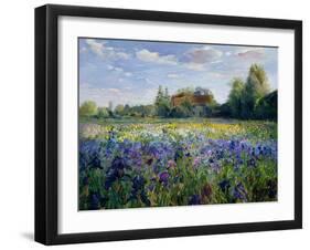 Evening at the Iris Field-Timothy Easton-Framed Giclee Print