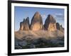 Evening at Tre Cime di Lavaredo, Sexten Dolomites nature reserve, Italy-Michael Jaeschke-Framed Photographic Print