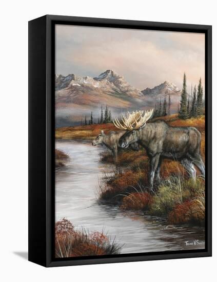 Evening at Water's Edge-Trevor V. Swanson-Framed Stretched Canvas