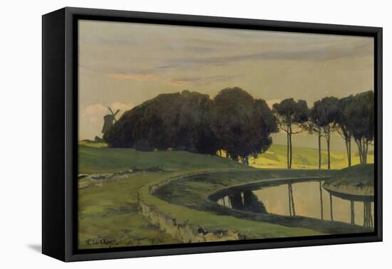 Evening Atmosphere at the Canal-Walter Leistikow-Framed Stretched Canvas