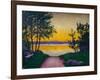 Evening atmosphere, Viksfjorden, 1918-Harald Oscar Sohlberg-Framed Giclee Print