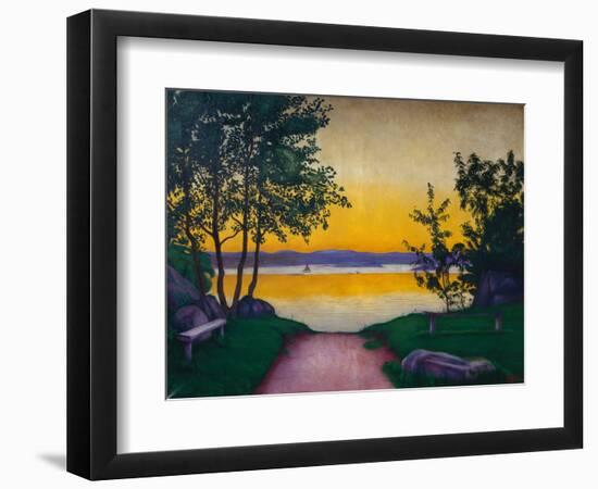 Evening atmosphere, Viksfjorden, 1918-Harald Oscar Sohlberg-Framed Giclee Print