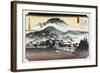 Evening Bell at Mii Temple-Ando Hiroshige-Framed Art Print