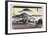 Evening Bell at Mii Temple-Ando Hiroshige-Framed Art Print