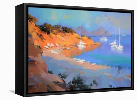 Evening Boats-Alex Hook Krioutchkov-Framed Stretched Canvas