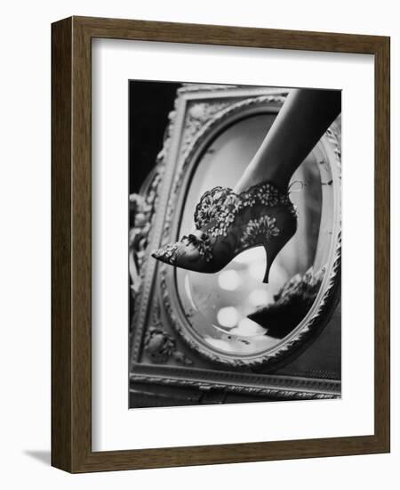 Evening Boot Designed by Roger Vivier for Dior, 1961-Paul Schutzer-Framed Photographic Print