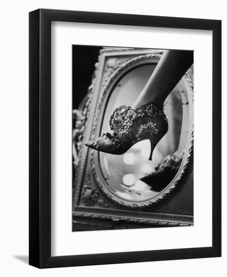 Evening Boot Designed by Roger Vivier for Dior, 1961-Paul Schutzer-Framed Photographic Print