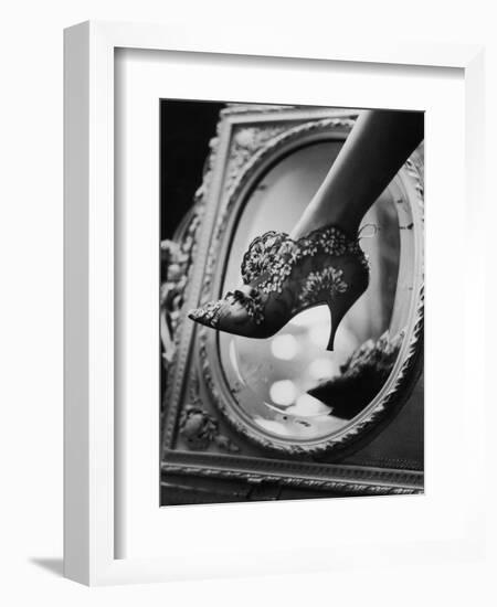 Evening Boot Designed by Roger Vivier for Dior, 1961-Paul Schutzer-Framed Photographic Print