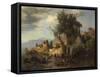 Evening by the Kura River Near Tiflis-Paul von Franken-Framed Stretched Canvas