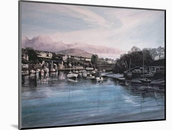 Evening, Caernarfon-Jane Carpanini-Mounted Giclee Print