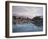 Evening, Caernarfon-Jane Carpanini-Framed Giclee Print