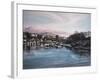 Evening, Caernarfon-Jane Carpanini-Framed Giclee Print