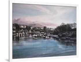 Evening, Caernarfon-Jane Carpanini-Framed Giclee Print