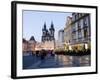 Evening, Cafes, Old Town Square, Church of Our Lady before Tyn, Old Town, Prague, Czech Republic-Martin Child-Framed Photographic Print