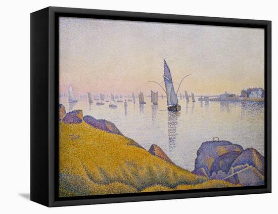 Evening Calm, Concarneau, Opus 220 (Allegro Maestoso), 1891-Paul Signac-Framed Stretched Canvas