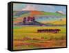 Evening Cattle, Cuckmere Valley, Sussex-Robert Tyndall-Framed Stretched Canvas