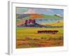 Evening Cattle, Cuckmere Valley, Sussex-Robert Tyndall-Framed Giclee Print