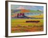 Evening Cattle, Cuckmere Valley, Sussex-Robert Tyndall-Framed Giclee Print