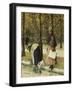 Evening, Champs-Elysees-Childe Hassam-Framed Premium Giclee Print