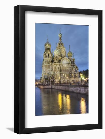 Evening, Church on Spilled Blood (Resurrection Church of Our Saviour), UNESCO World Heritage Site, -Richard Maschmeyer-Framed Photographic Print