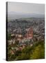 Evening City View from above City with Parroquia Archangel Church San Miguel De Allende-Terry Eggers-Stretched Canvas