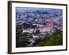 Evening City View from above City with Parroquia Archangel Church San Miguel De Allende-Terry Eggers-Framed Photographic Print