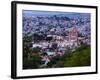 Evening City View from above City with Parroquia Archangel Church San Miguel De Allende-Terry Eggers-Framed Photographic Print