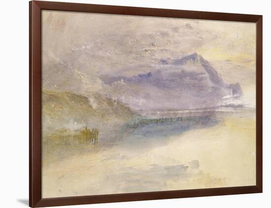 Evening: Cloud on Mount Rigi, Seen from Zug, C.1841-J. M. W. Turner-Framed Giclee Print