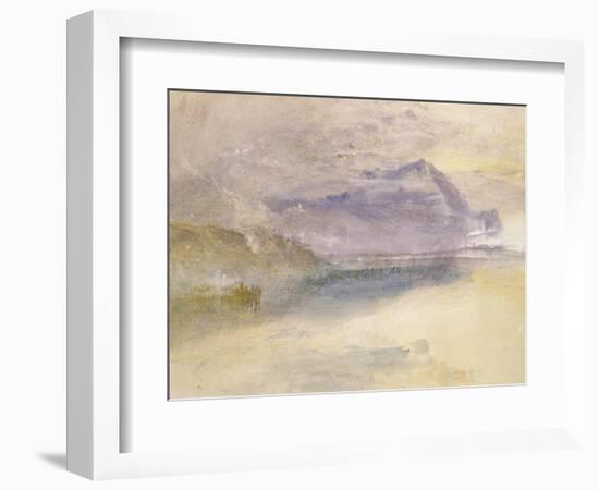 Evening: Cloud on Mount Rigi, Seen from Zug, C.1841-J. M. W. Turner-Framed Giclee Print