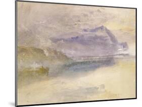 Evening: Cloud on Mount Rigi, Seen from Zug, C.1841-J. M. W. Turner-Mounted Giclee Print