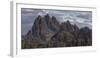 Evening clouds over Cadini di Misurina, Dolomites, Italy-Michael Jaeschke-Framed Photographic Print