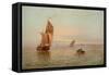 Evening, Coastal Scene, 1892-Thomas Lucop-Framed Stretched Canvas