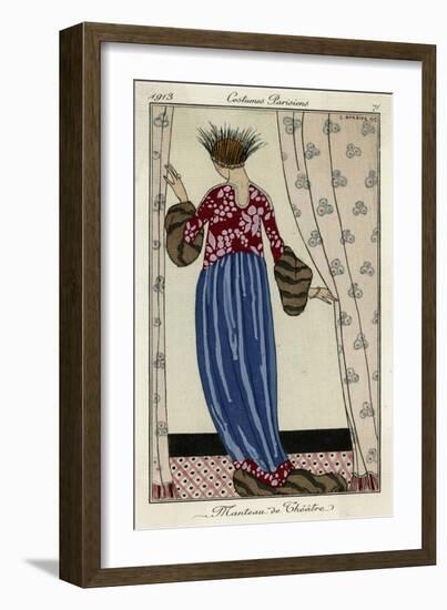 Evening Coat 1913-Georges Barbier-Framed Art Print