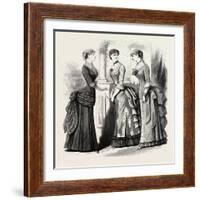 Evening Demi Toilettes, Fashion, 1882-null-Framed Giclee Print