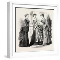 Evening Demi Toilettes, Fashion, 1882-null-Framed Giclee Print