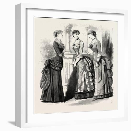 Evening Demi Toilettes, Fashion, 1882-null-Framed Giclee Print