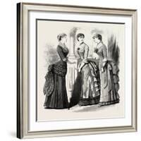 Evening Demi Toilettes, Fashion, 1882-null-Framed Giclee Print