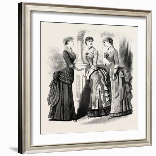 Evening Demi Toilettes, Fashion, 1882-null-Framed Giclee Print