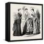 Evening Demi Toilettes, Fashion, 1882-null-Framed Stretched Canvas