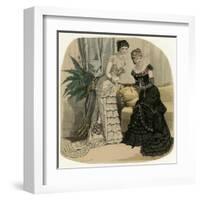 Evening Dress 1882-Jules David-Framed Art Print