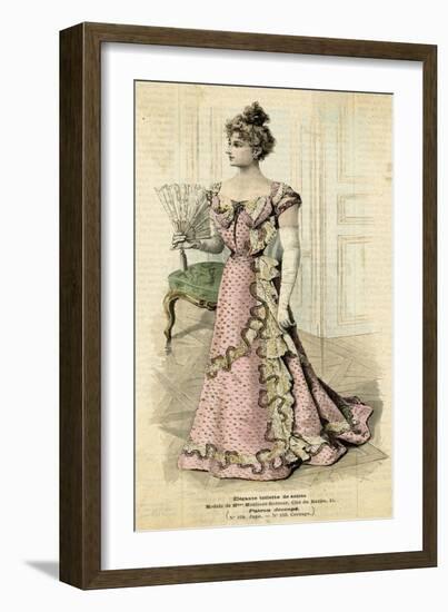 Evening Dress 1899-null-Framed Art Print