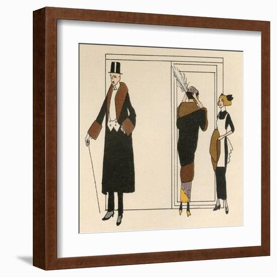 Evening Dress 1912-null-Framed Art Print