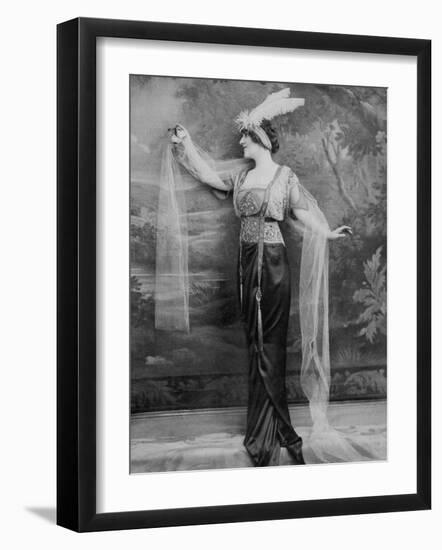 Evening Dress 1913-null-Framed Photographic Print