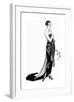 Evening Dress 1918-null-Framed Giclee Print