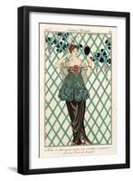 Evening Dress, from 'Costumes Parisiens' 1913-null-Framed Giclee Print